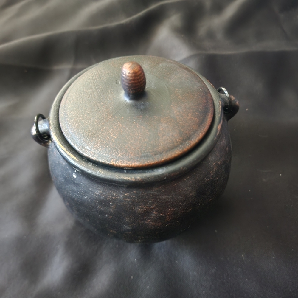 5" Ceramic Tabletop Cauldron Halloween Decor